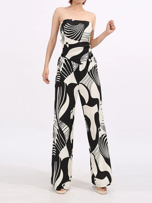 Abstract-Print-Tube-Top-and-Wide-Leg-Pants-Two-Piece-Set-Sarunna