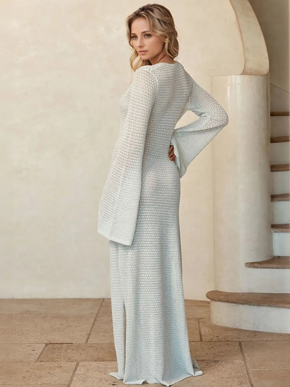 Beach-Cover-Up-with-Split-&-Flare-Sleeves-Sarunna