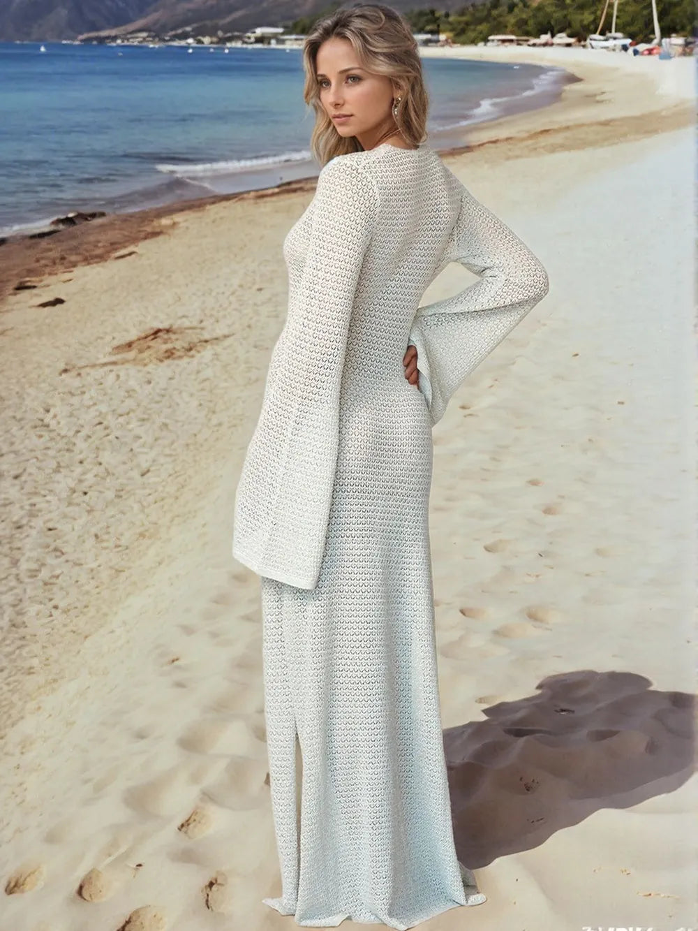 Beach-Cover-Up-with-Split-&-Flare-Sleeves-Sarunna