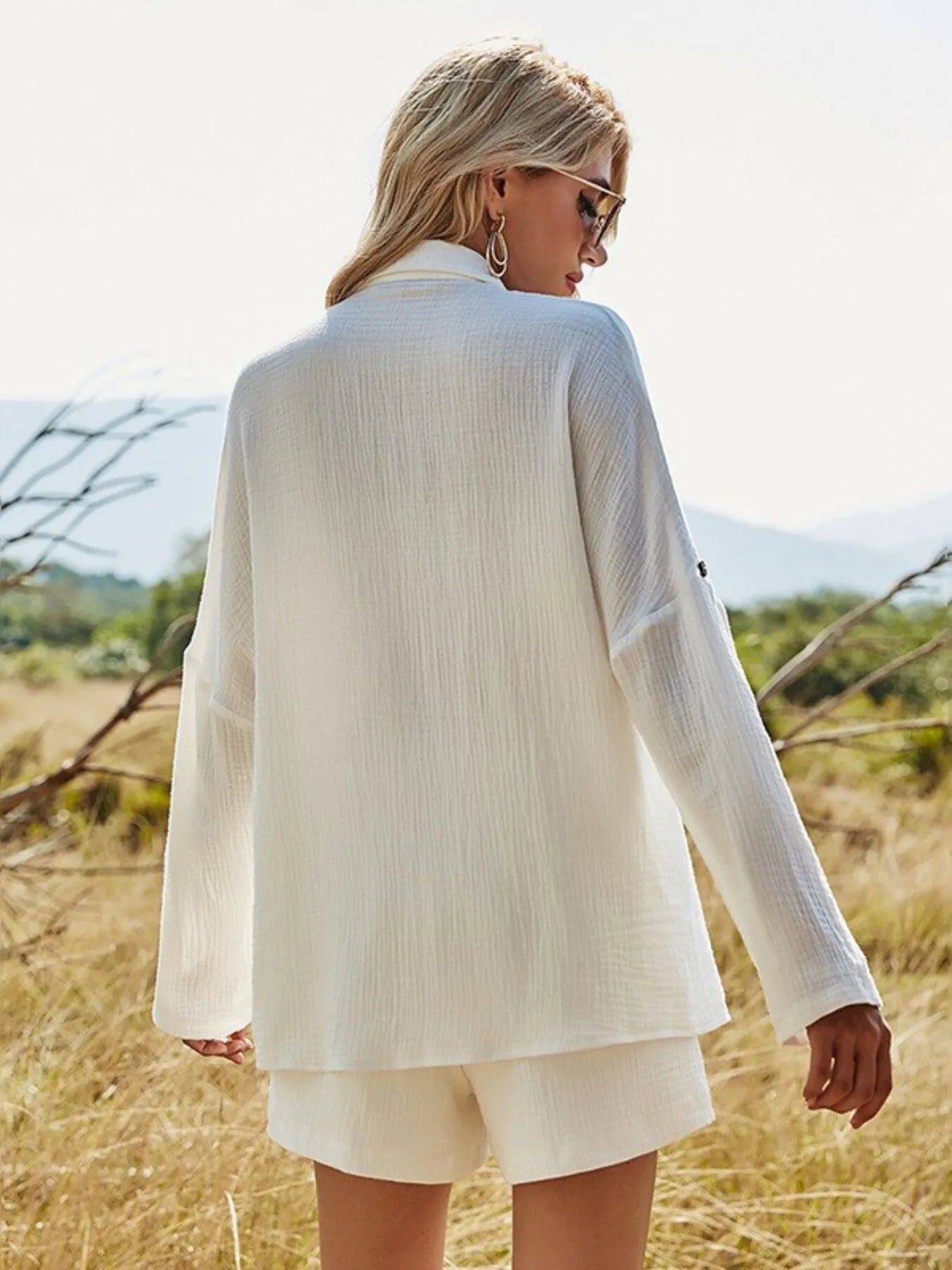 Button-Down-Shirt-and-Shorts-Set-Sarunna