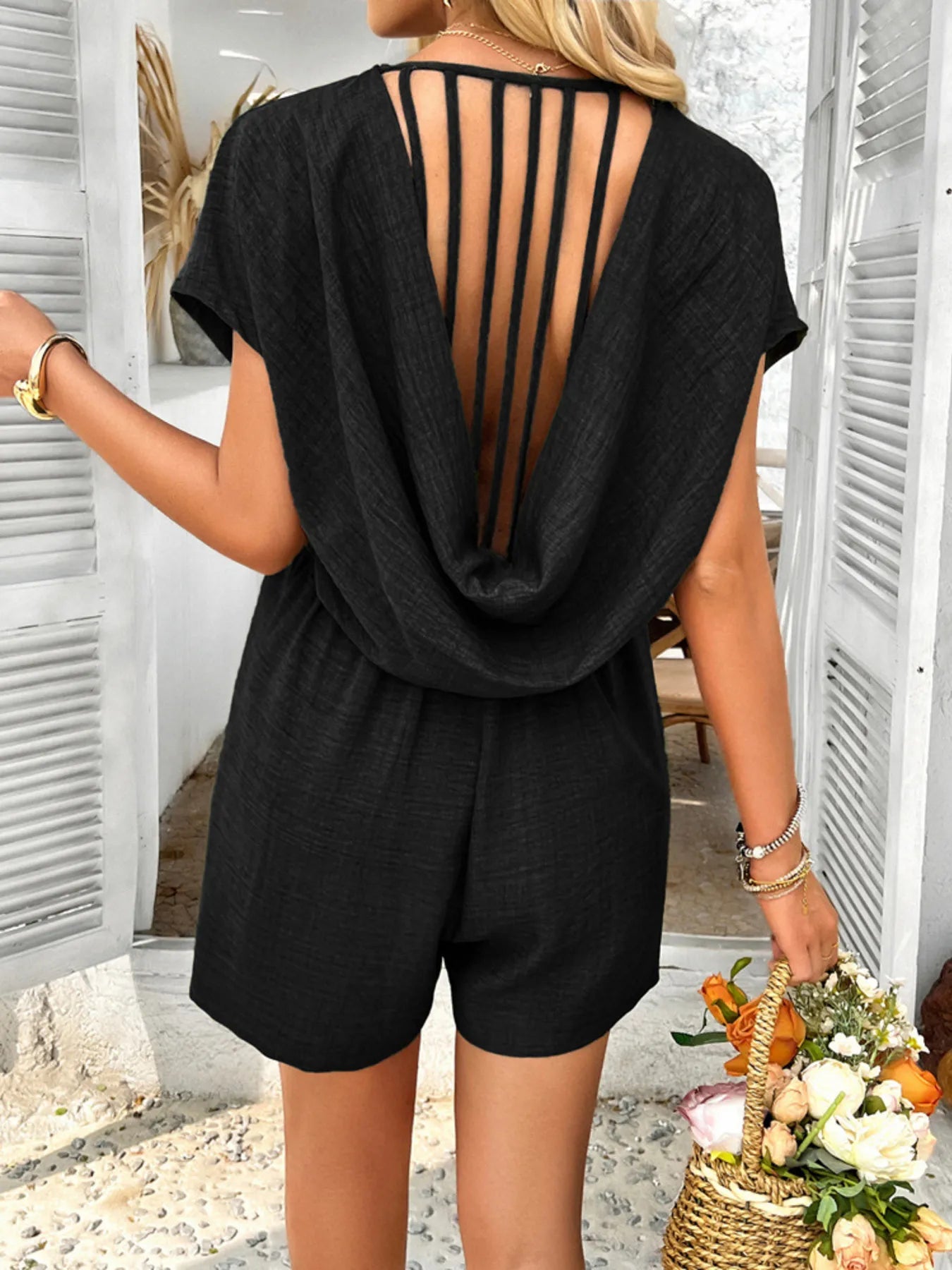 Casual-V-Neck-Short-Sleeve-Jumpsuit-with-Pocket-Sarunna