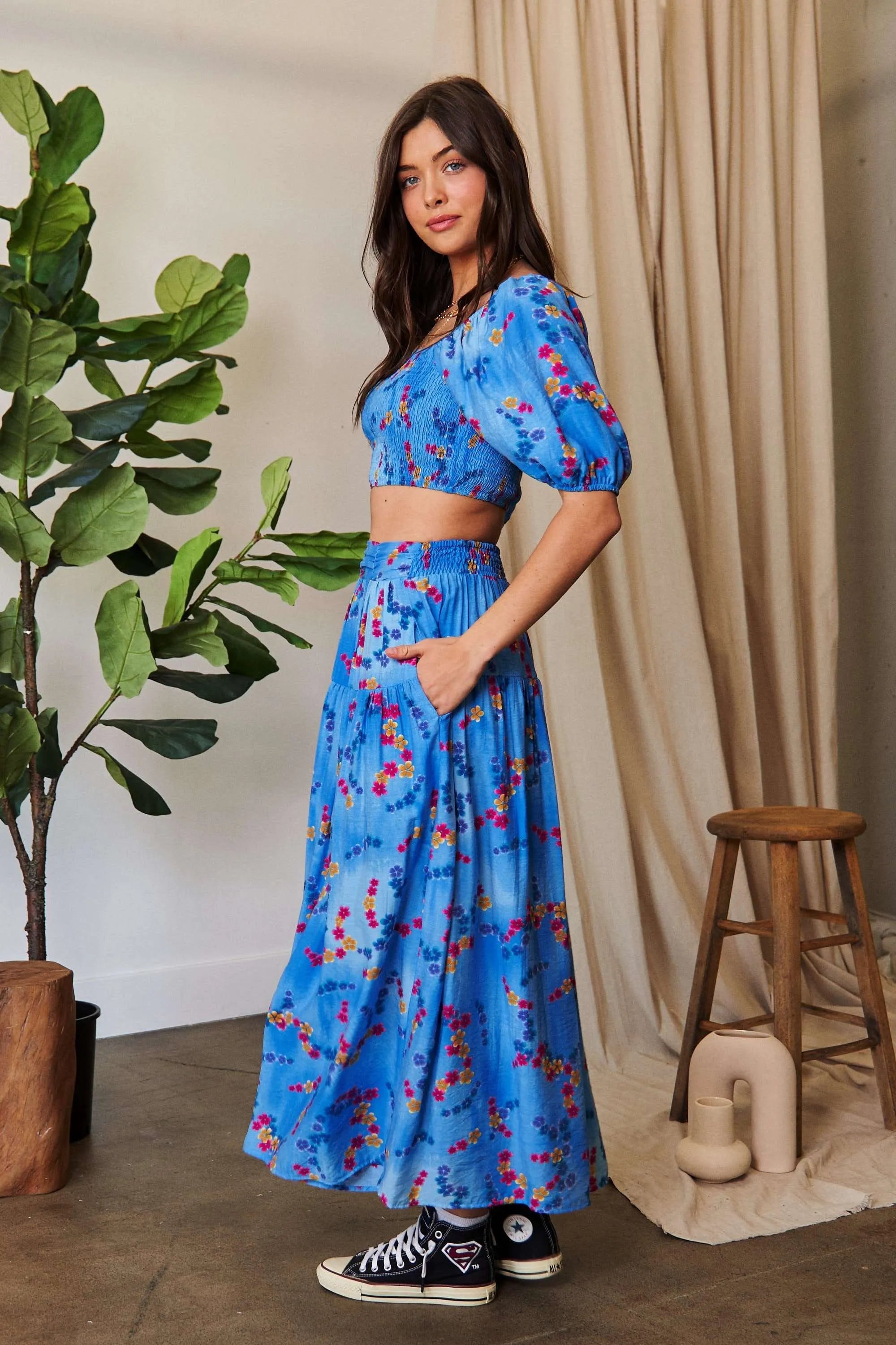 Davi-&-Dani-Puff-Sleeve-Smocked-Crop-Top-Sarunna