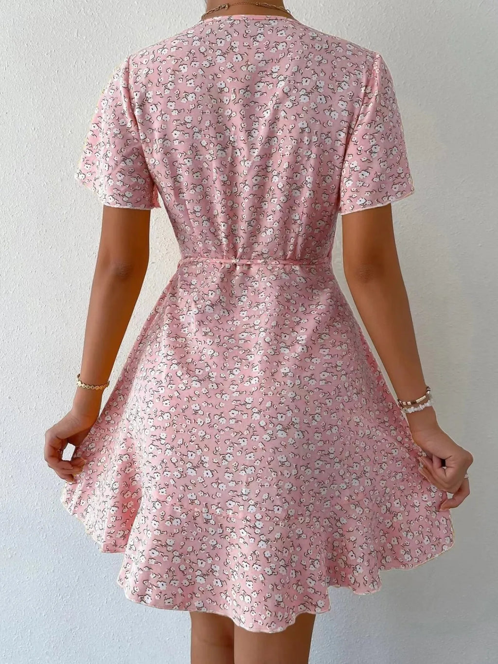 Floral-Flutter-Sleeve-Wrap-Mini-Dress-Sarunna