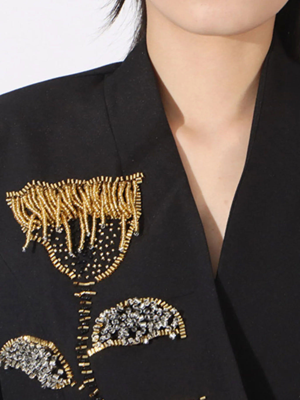 Flower-Button-Front-Long-Sleeve-Blazer-Sarunna