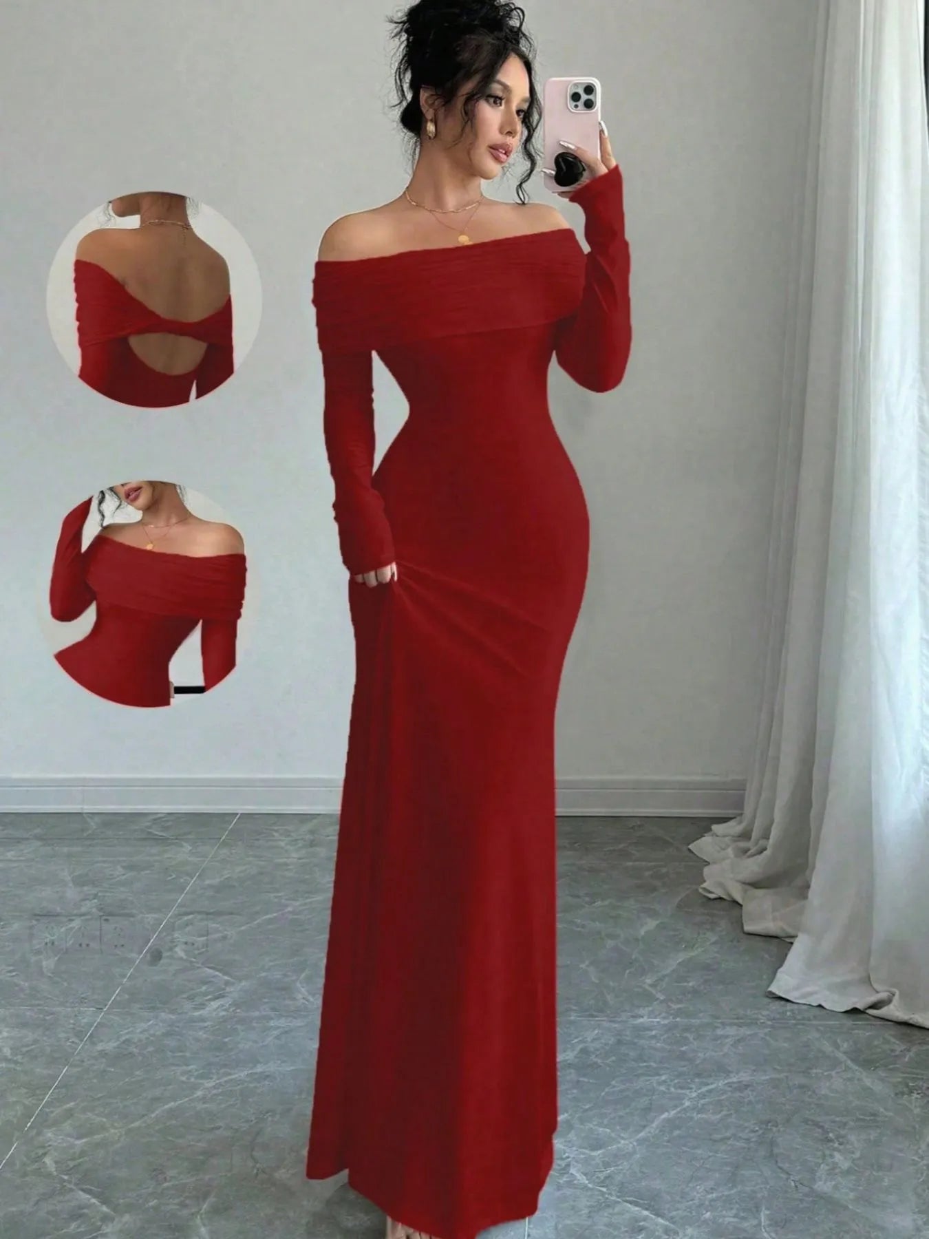 Off-Shoulder-Long-Sleeve-Bodycon-Maxi-Dress-Sarunna
