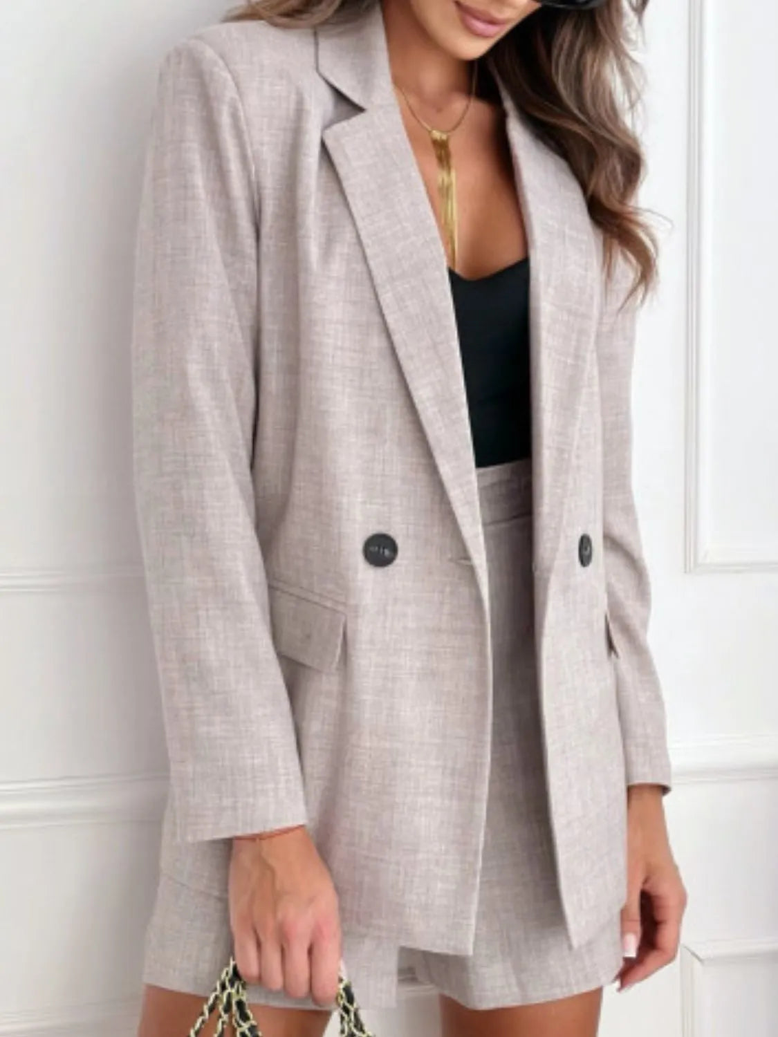 One-Button-Lapel-Collar-Blazer-and-Shorts-Set-Sarunna