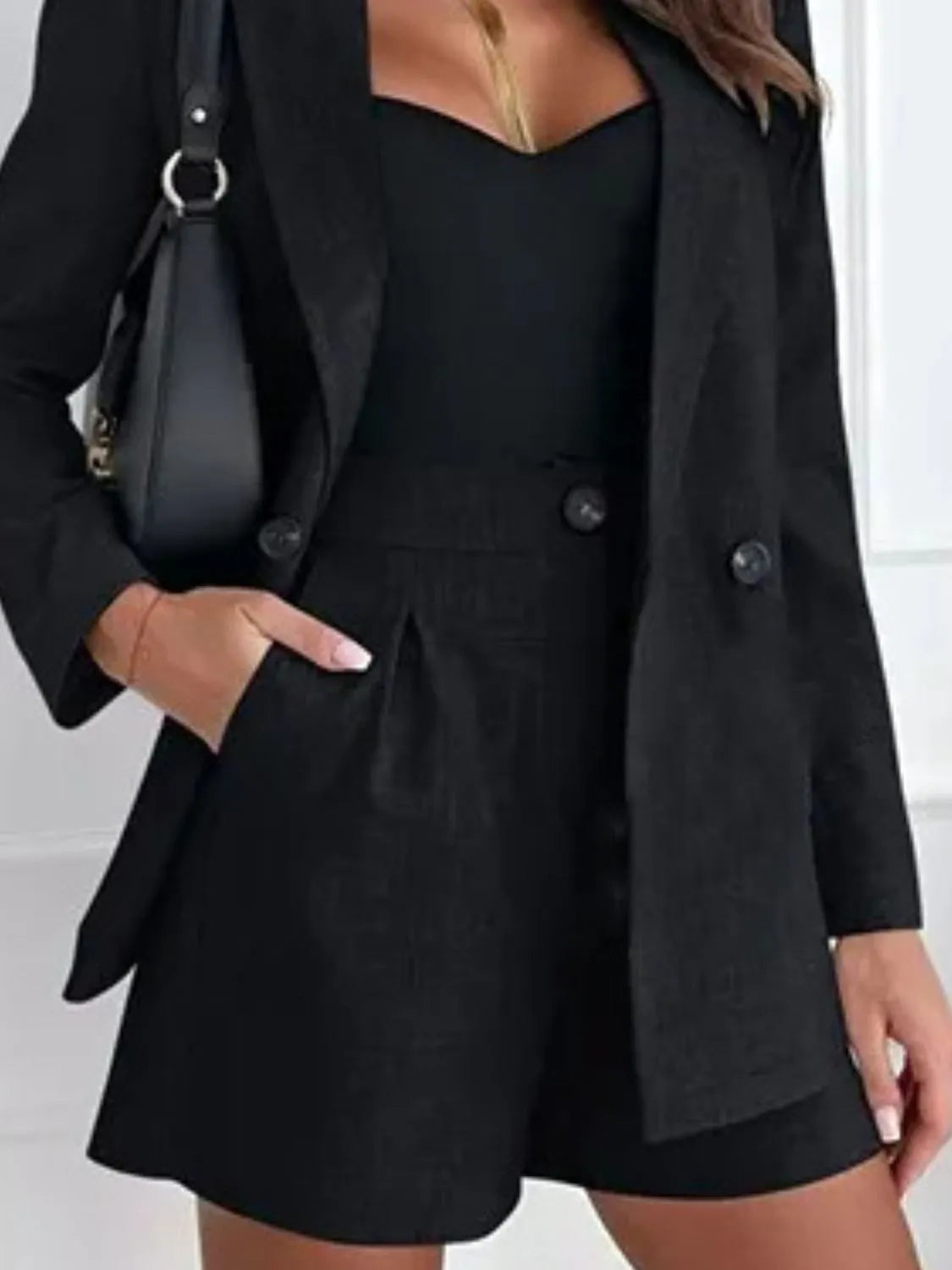 One-Button-Lapel-Collar-Blazer-and-Shorts-Set-Sarunna