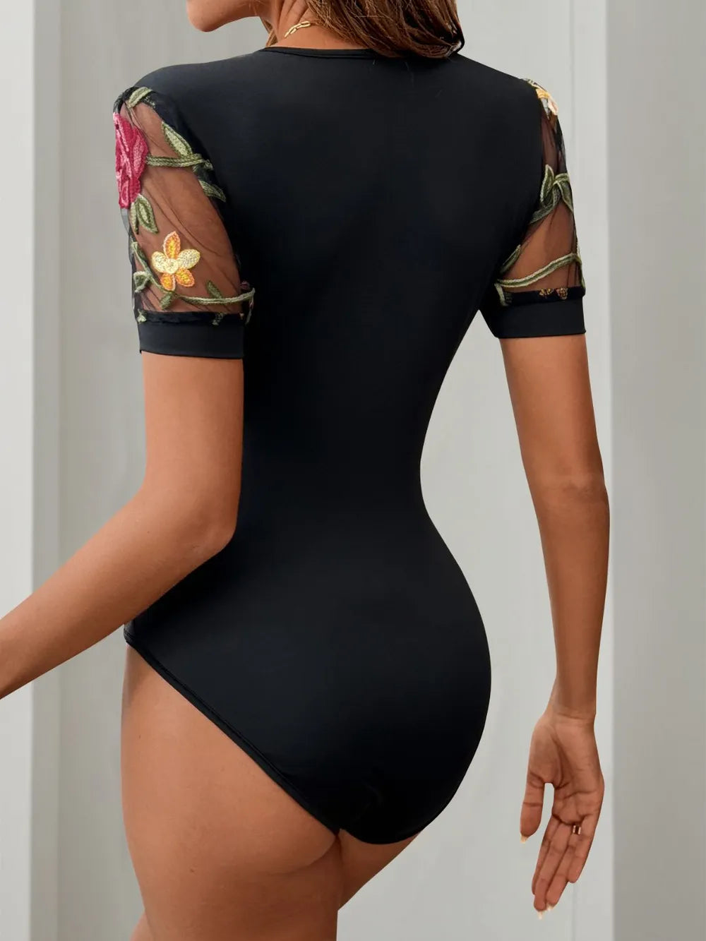 Perfee-Embroidered-V-Neck-Floral-Bodysuit-Sarunna