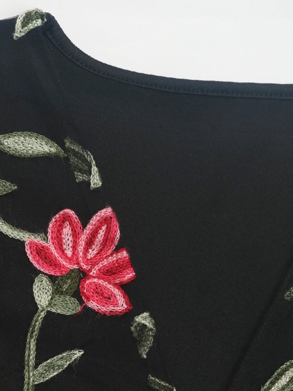 Perfee-Embroidered-V-Neck-Floral-Bodysuit-Sarunna