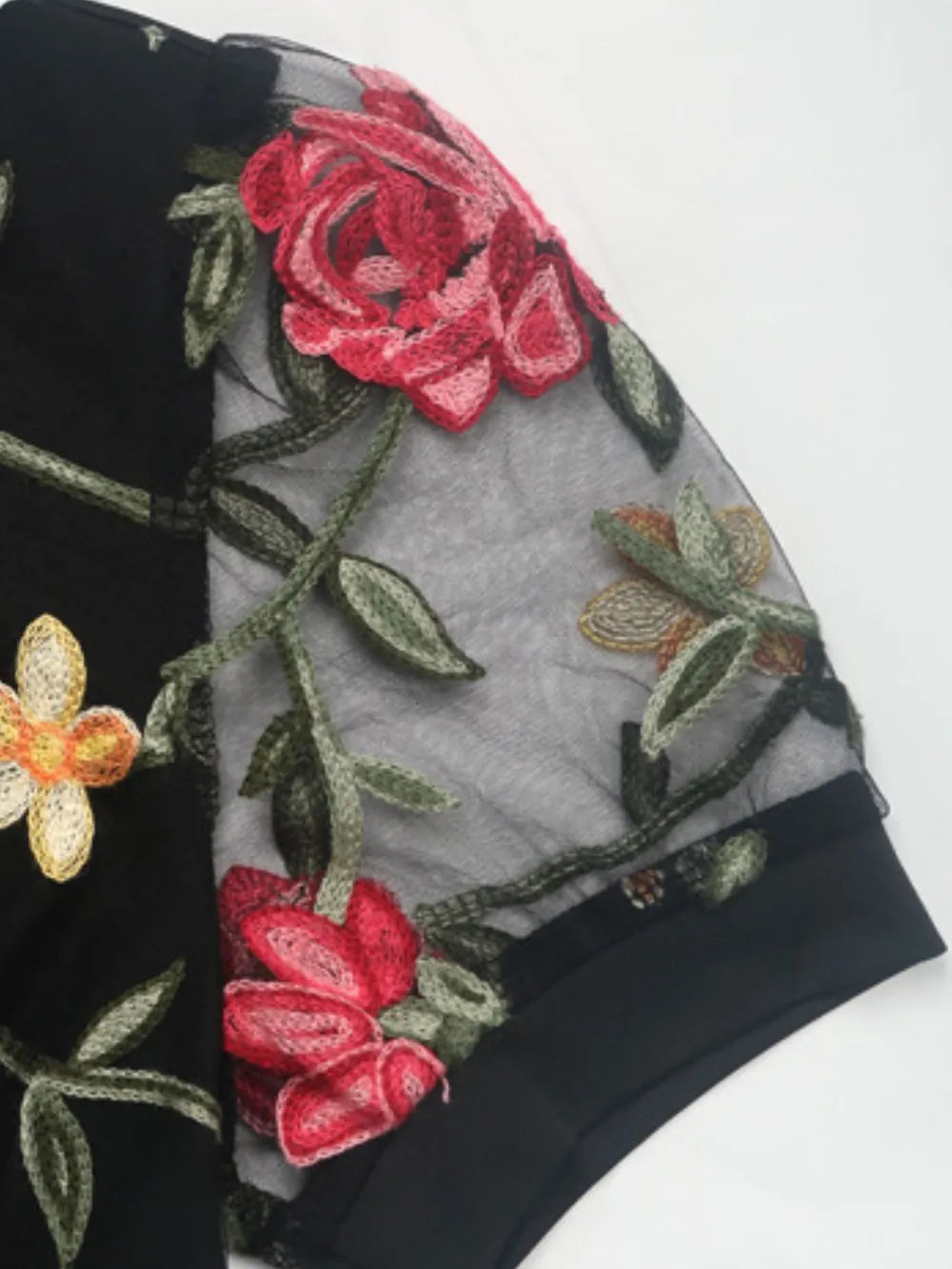 Perfee-Embroidered-V-Neck-Floral-Bodysuit-Sarunna