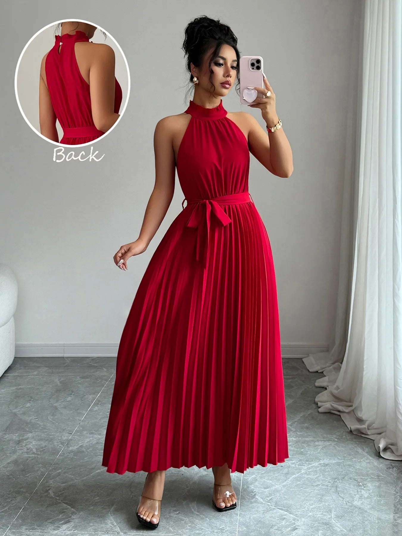Pleated-Halter-Neck-Tie-Waist-Maxi-Dress-Sarunna