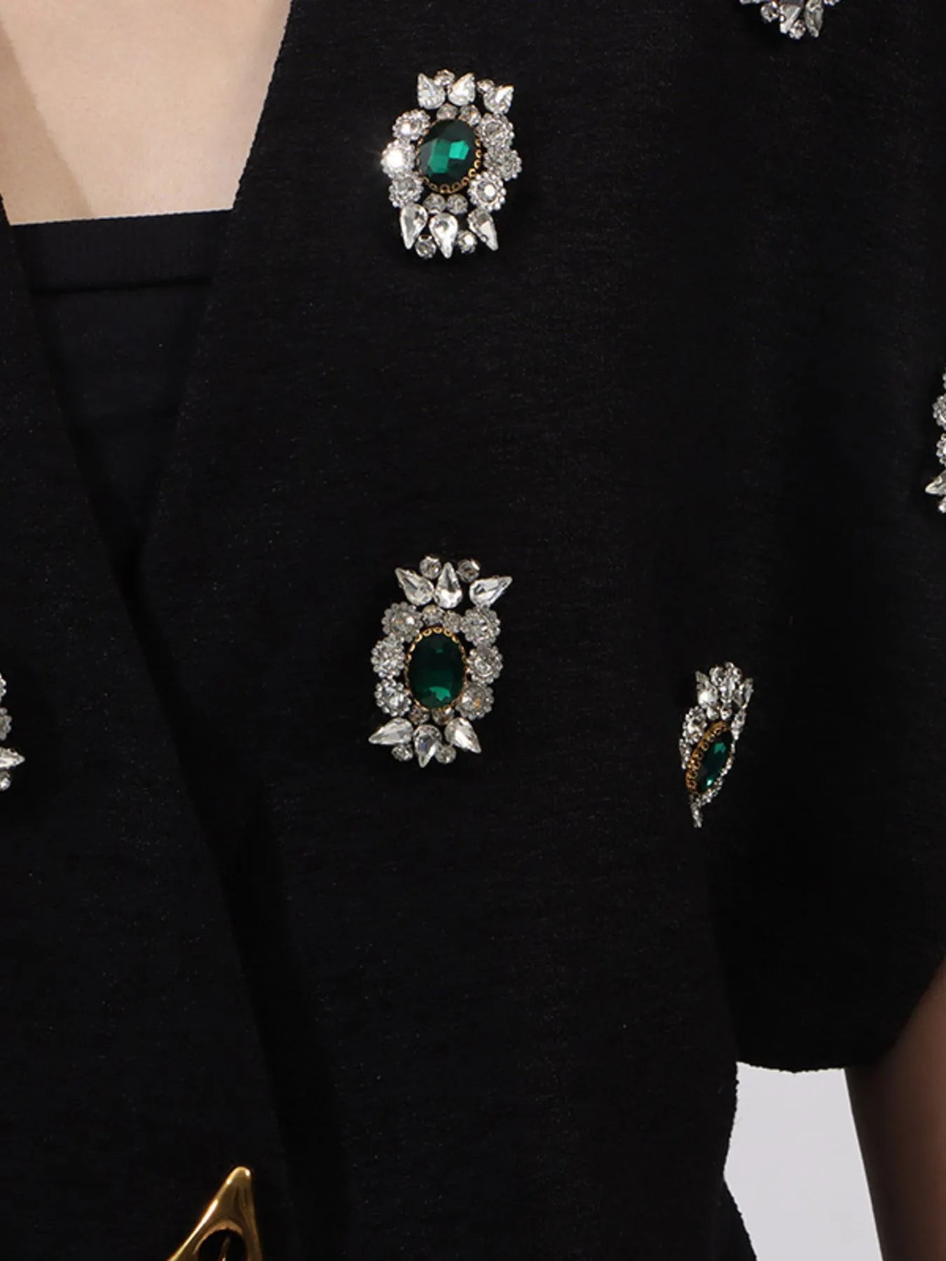 Plus-Size-Rhinestone-Relaxed-Fit-Vest-Coat-Sarunna
