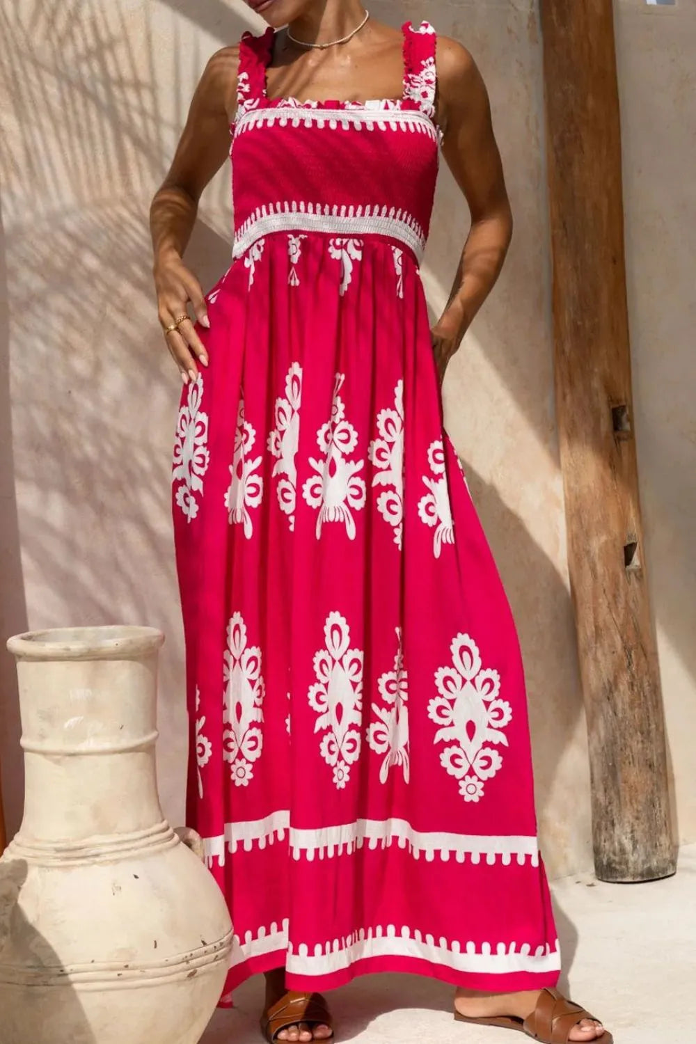 Printed-Square-Neck-Cami-Dress-Sarunna