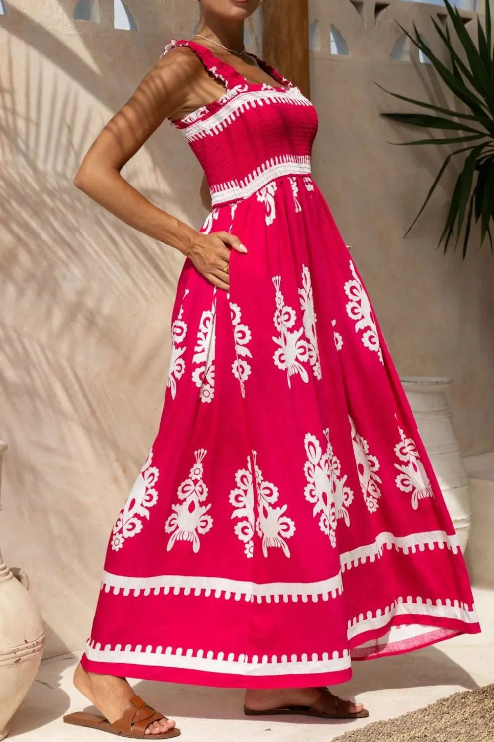 Printed-Square-Neck-Cami-Dress-Sarunna
