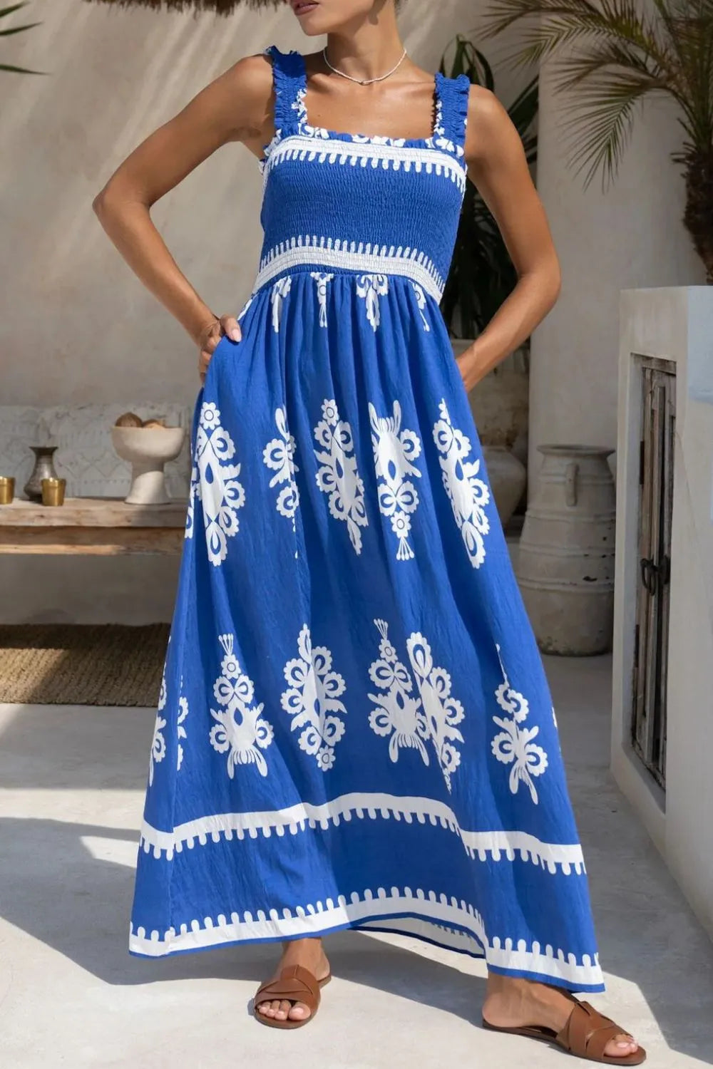 Printed-Square-Neck-Cami-Dress-Sarunna