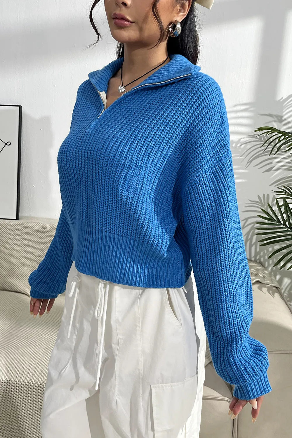 Quarter-Zip-Sweater-with-Drop-Shoulder-Sarunna