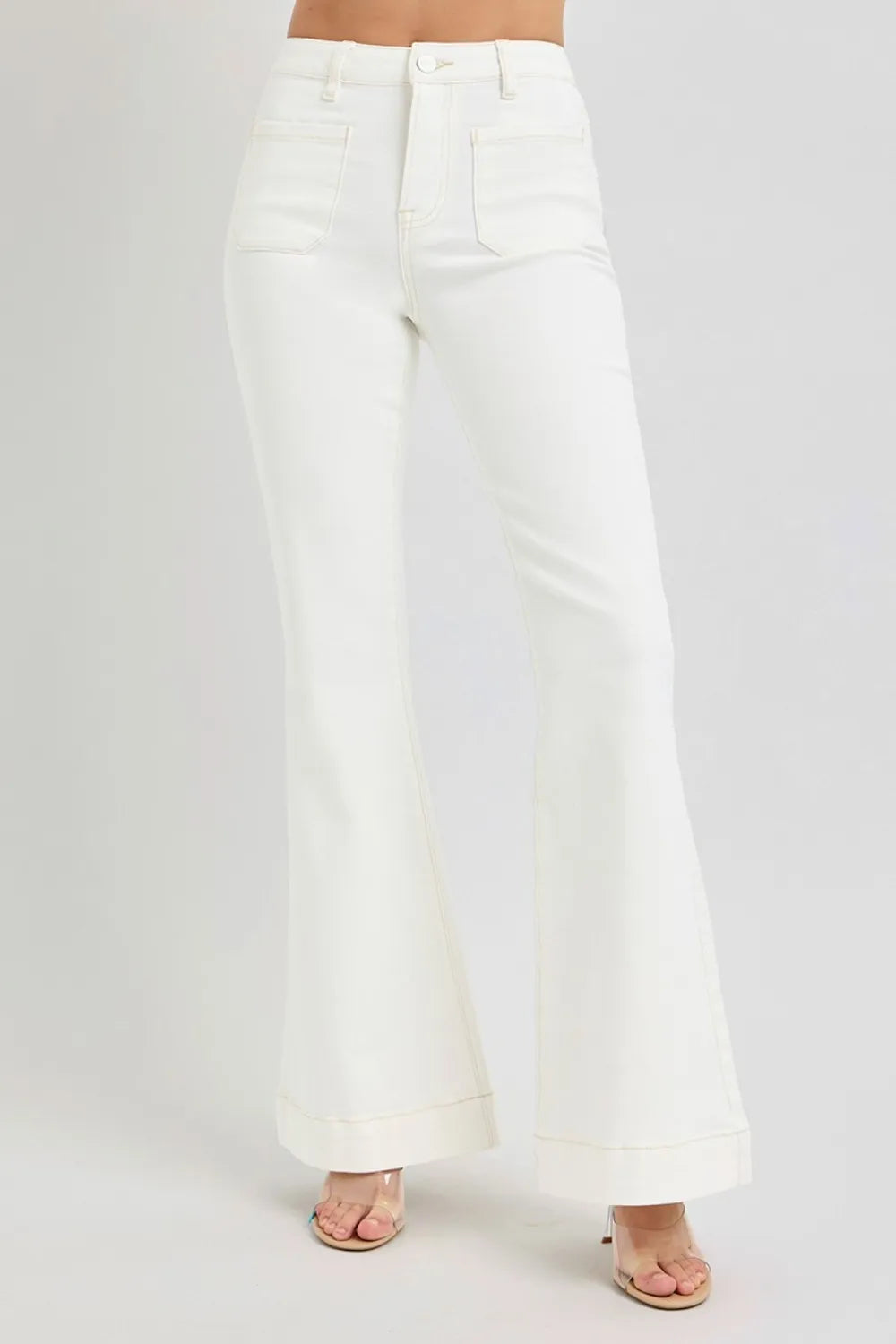 Risen-High-Waist-Flare-Jeans-with-Front-Pocket-Sarunna