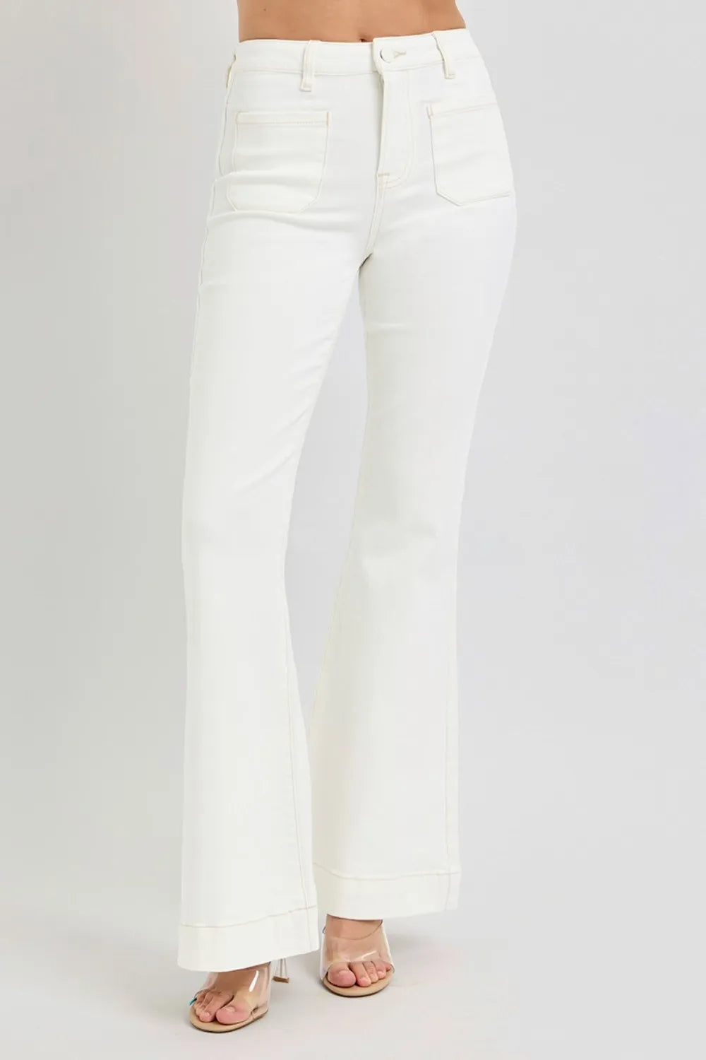 Risen-High-Waist-Flare-Jeans-with-Front-Pocket-Sarunna