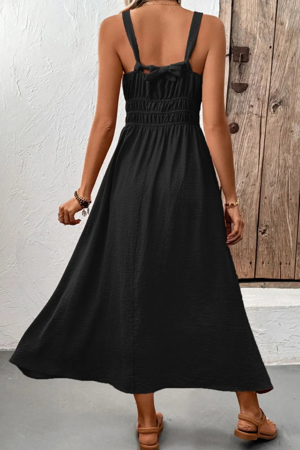 Ruched-Wide-Strap-Cami-Dress-Sarunna