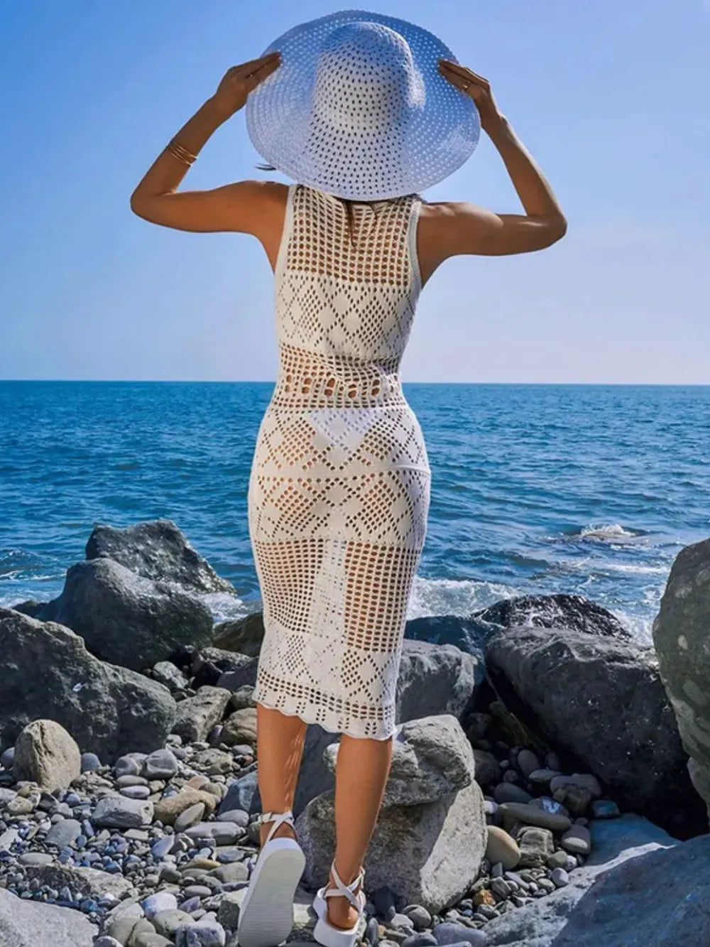 Sleeveless-Beach-Cover-Up-with-Round-Neck-&-Tie-Detail-Sarunna