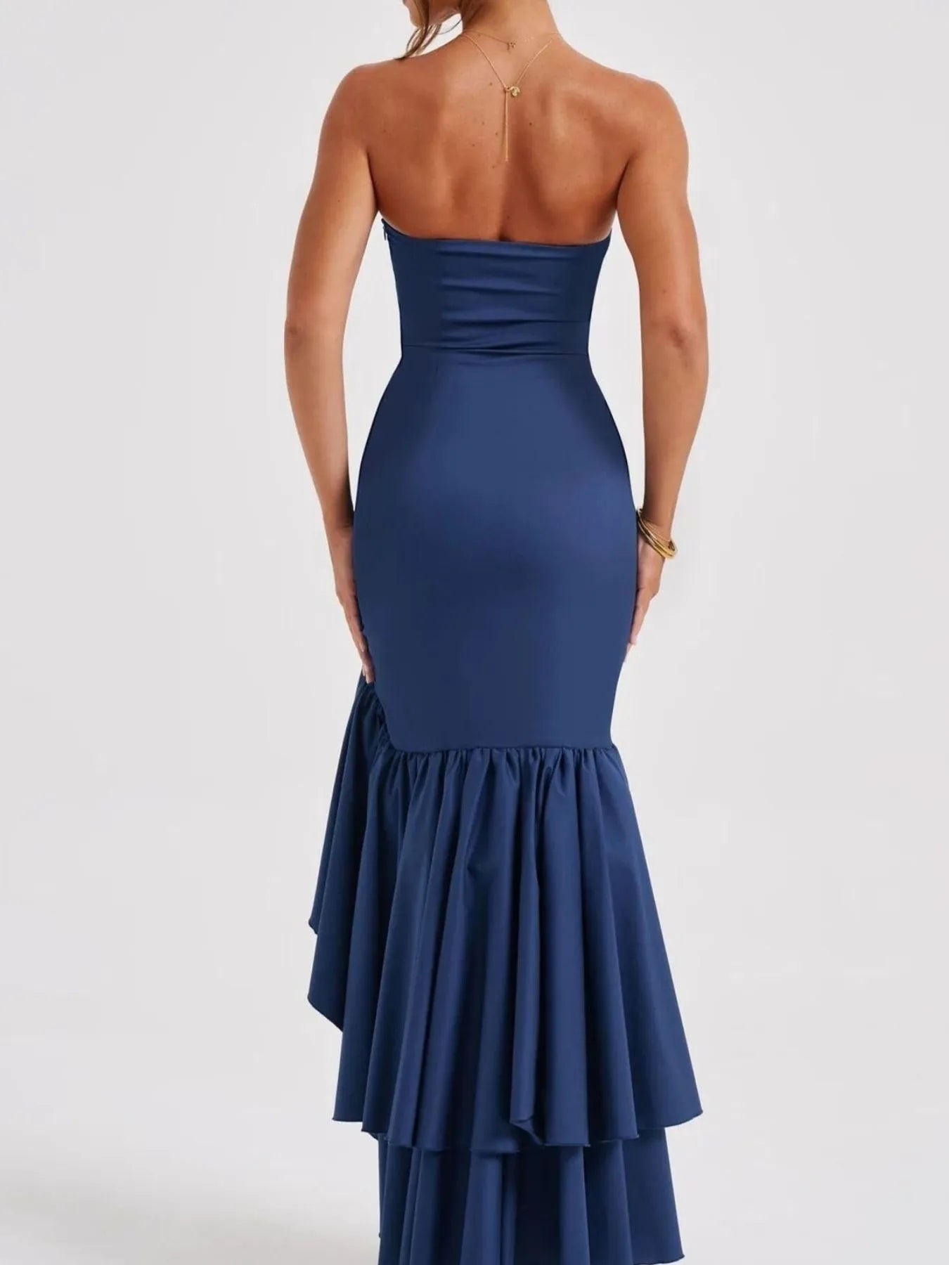 Strapless-Ruffle-High-Low-Bodycon-Dress-Sarunna