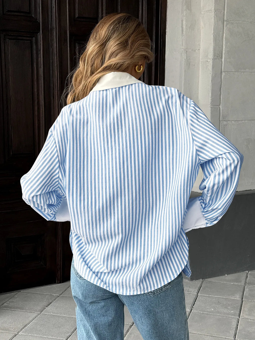 Striped-Oversized-Button-Up-Shirt-Sarunna