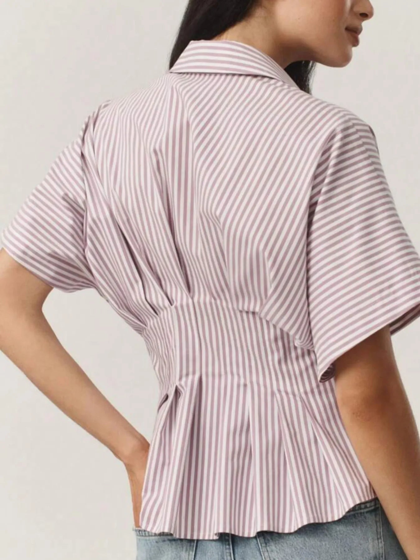 Striped-Short-Sleeve-Button-Up-Shirt-Sarunna