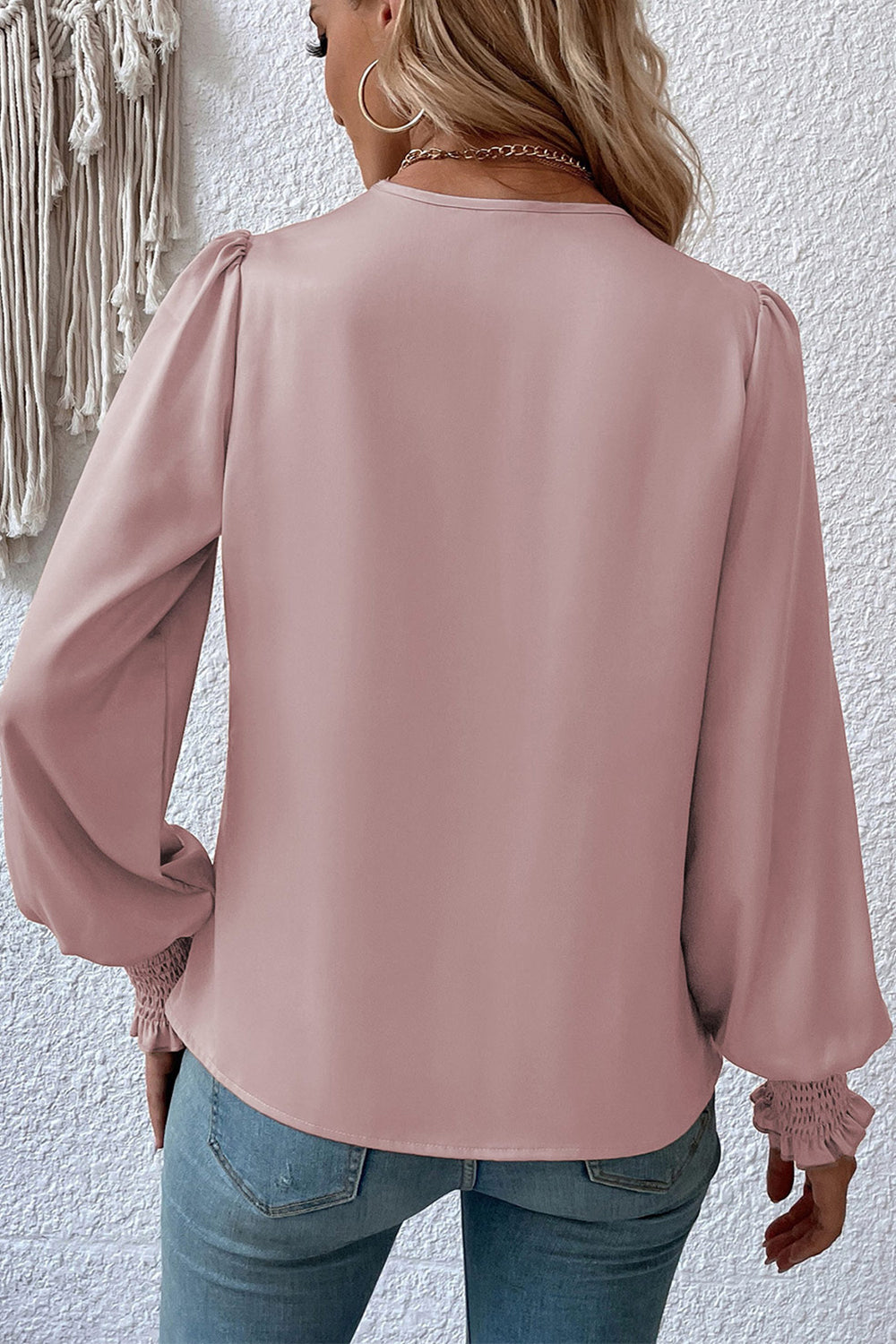 Surplice-Neck-Lantern-Sleeve-Blouse-Sarunna