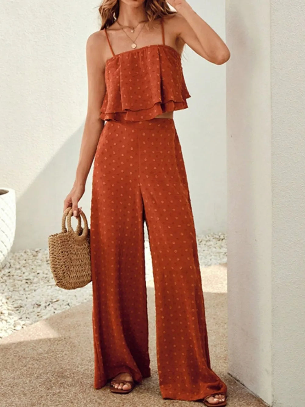 Swiss-Dot-Layered-Cami-and-Pants-Set-Sarunna