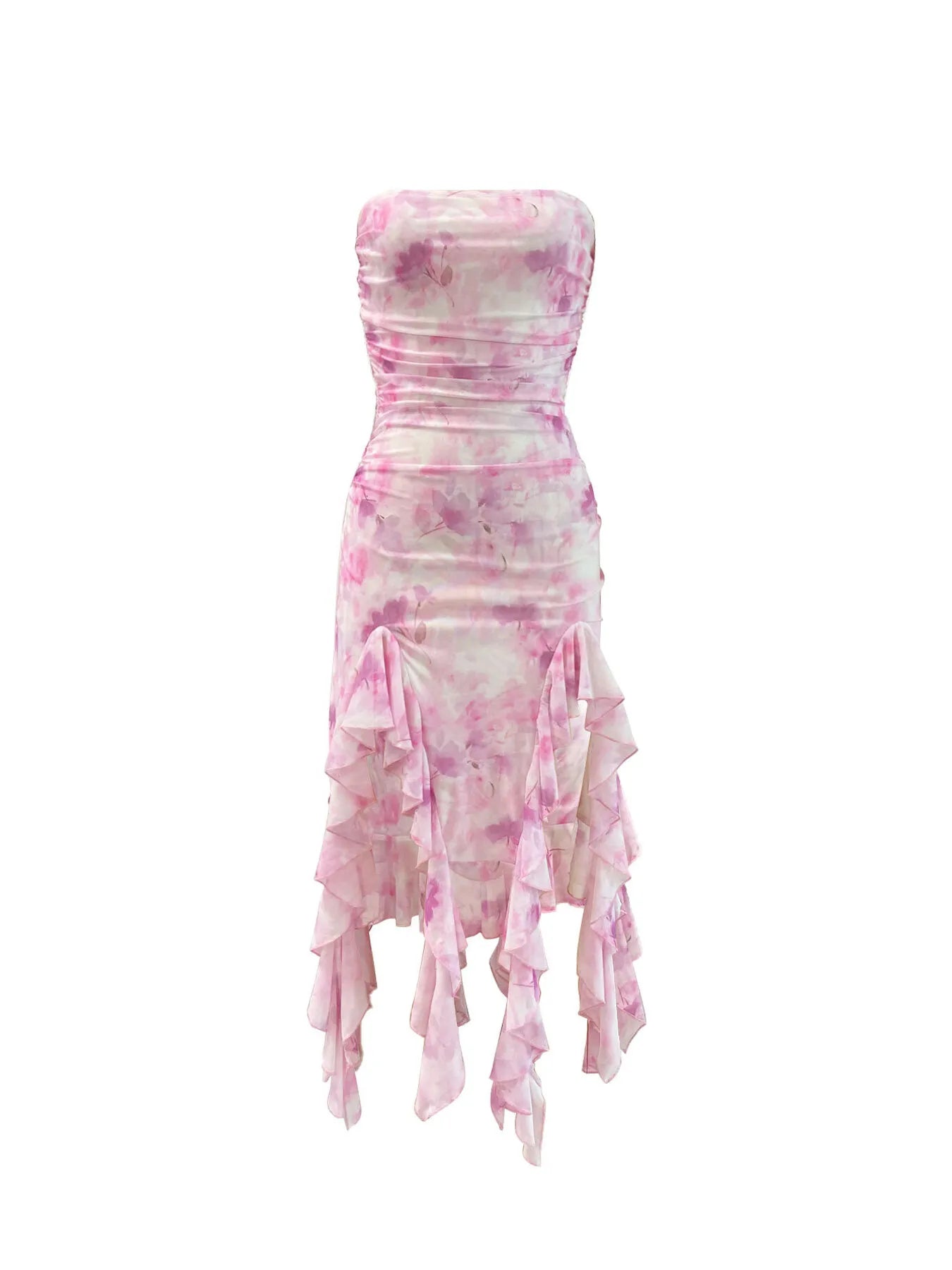 Tie-Dye-Strapless-Ruffle-Hem-Dress-Sarunna