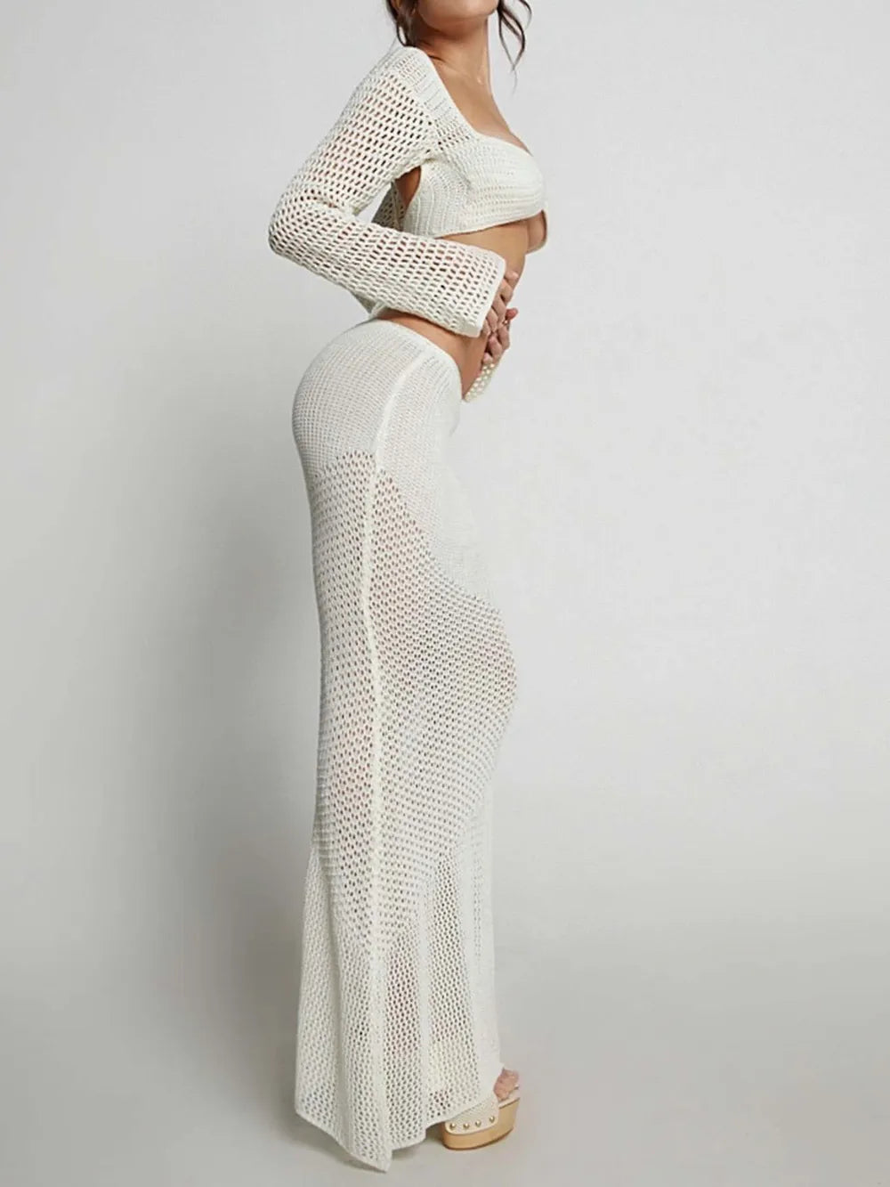 Tie-Front-Long-Sleeve-Top-&-Skirt-Set-Sarunna
