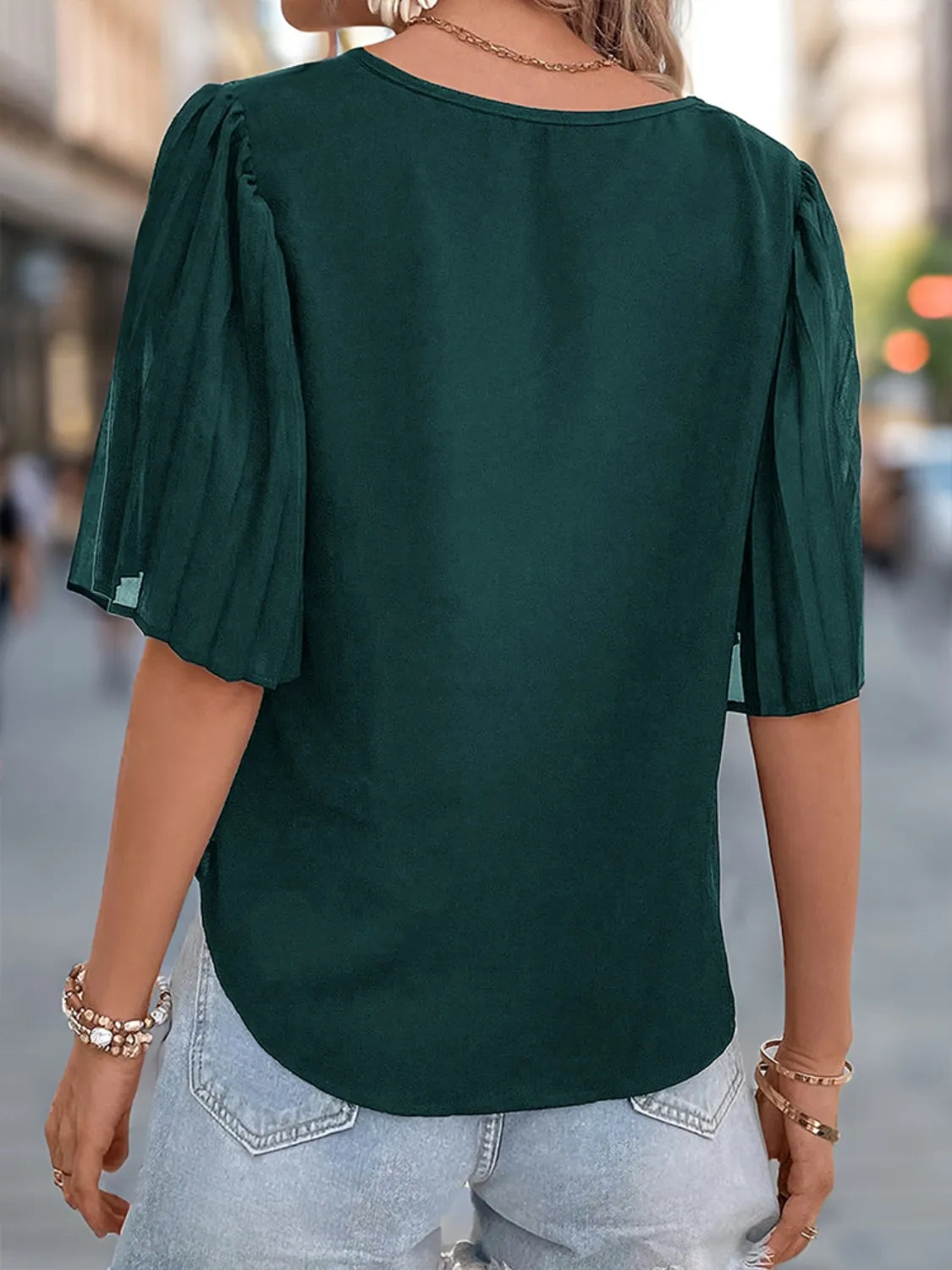 V-Neck-Half-Sleeve-Top-Sarunna